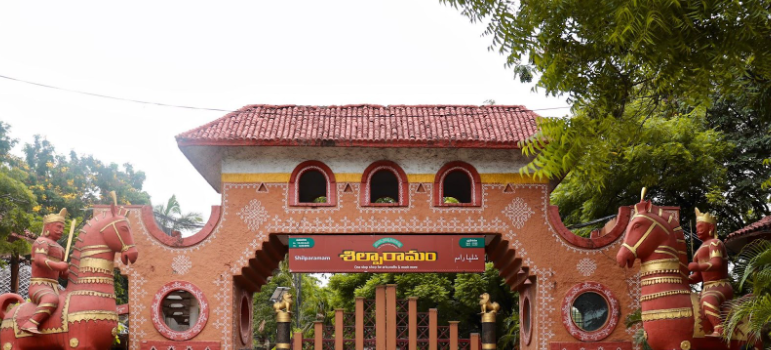 Shilpa Ramam cultural park, Traditional crafts Hi-Tech City Hyderabad, Indian handicrafts village, Shilpa Ramam park Hi-Tech City
